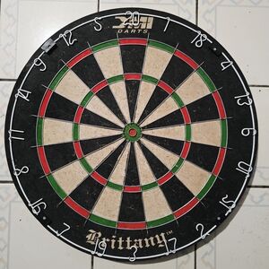 Black, Green, and Cream Dartboard